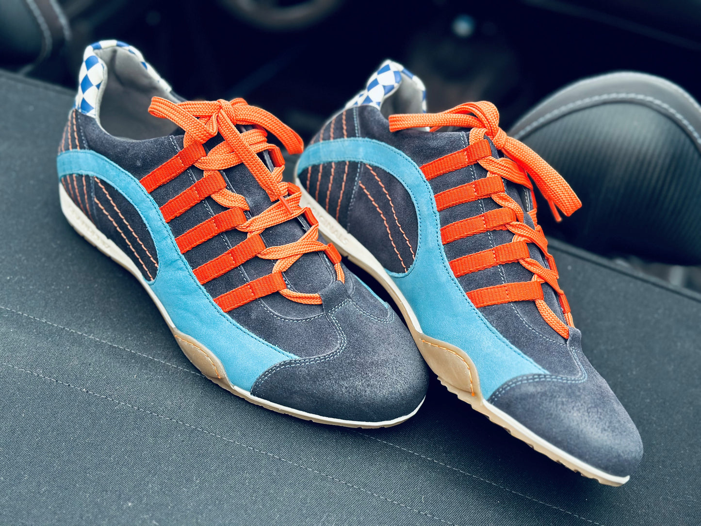 GPO Blue Suede Driving Shoes