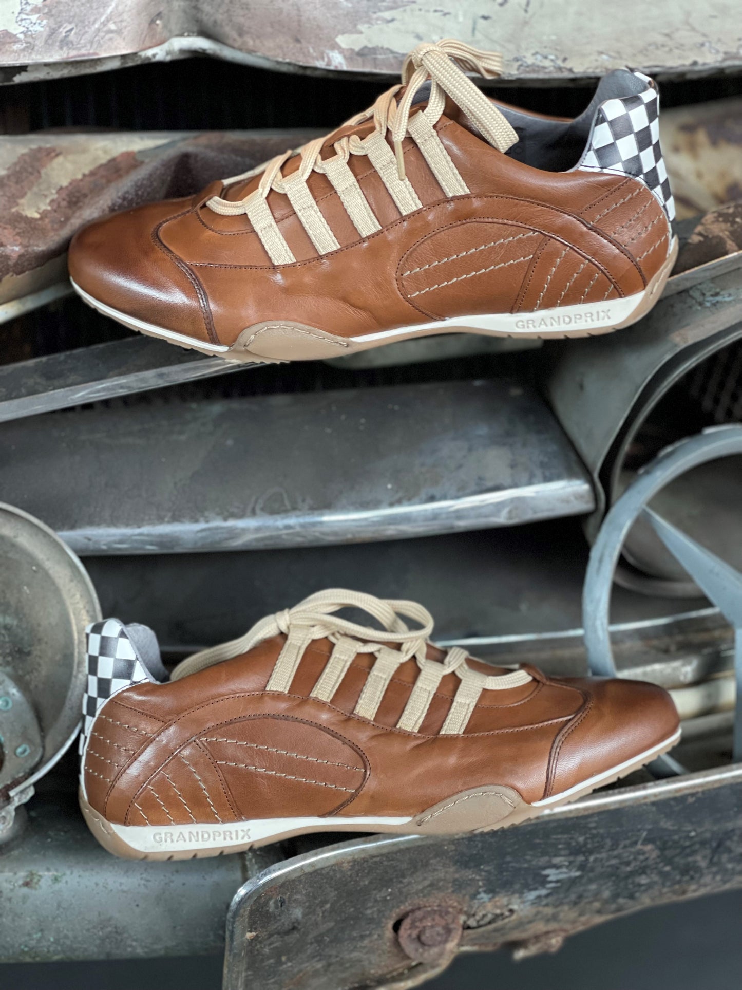 Chaussures de Conduite GPO Racing Cognac