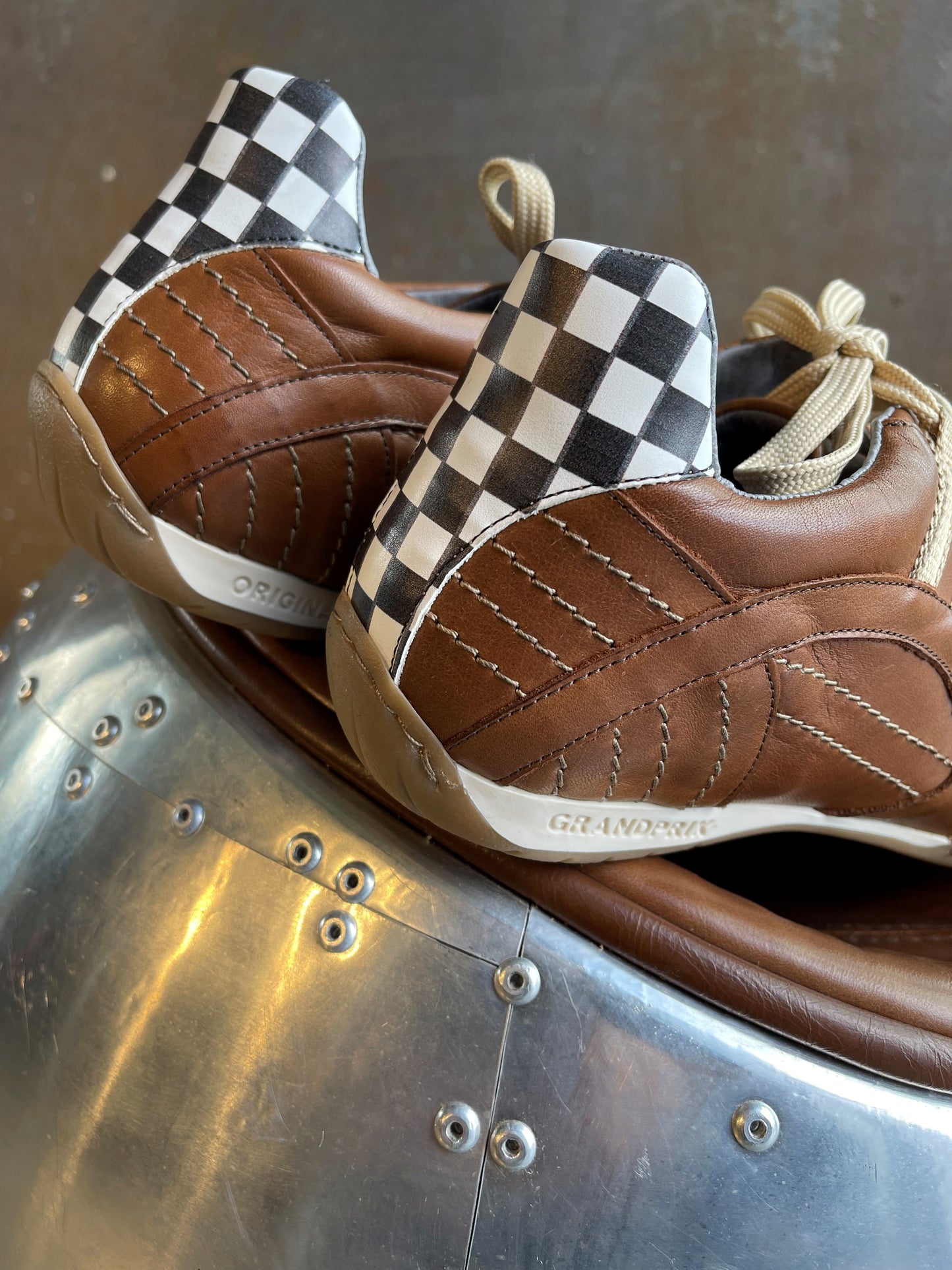 Chaussures de Conduite GPO Racing Cognac