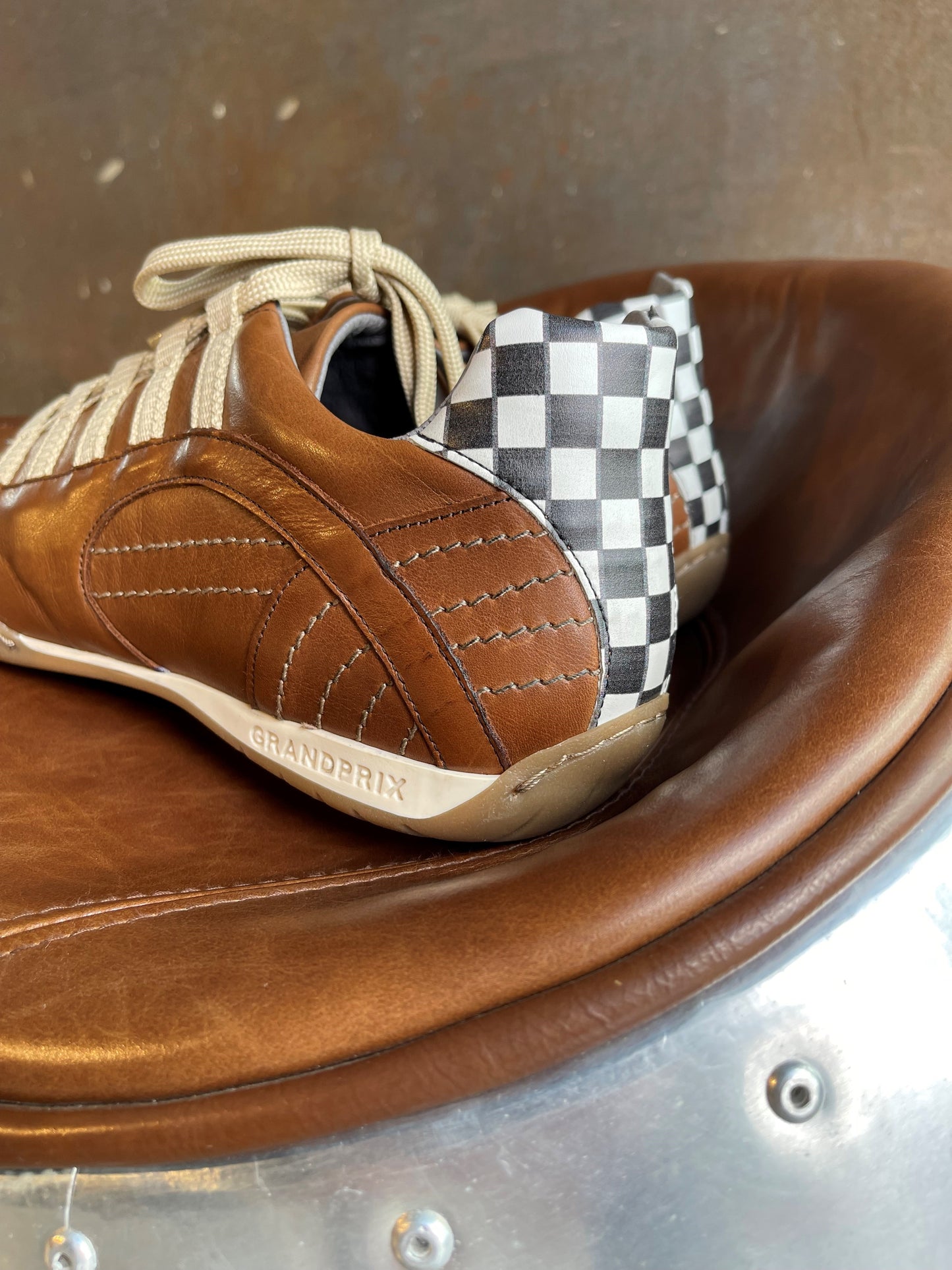 Chaussures de Conduite GPO Racing Cognac