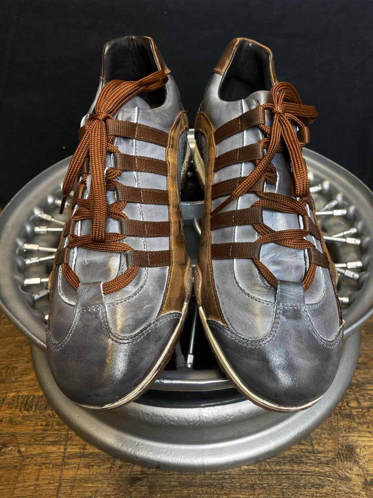GPO Vintage Grey Driving Shoes