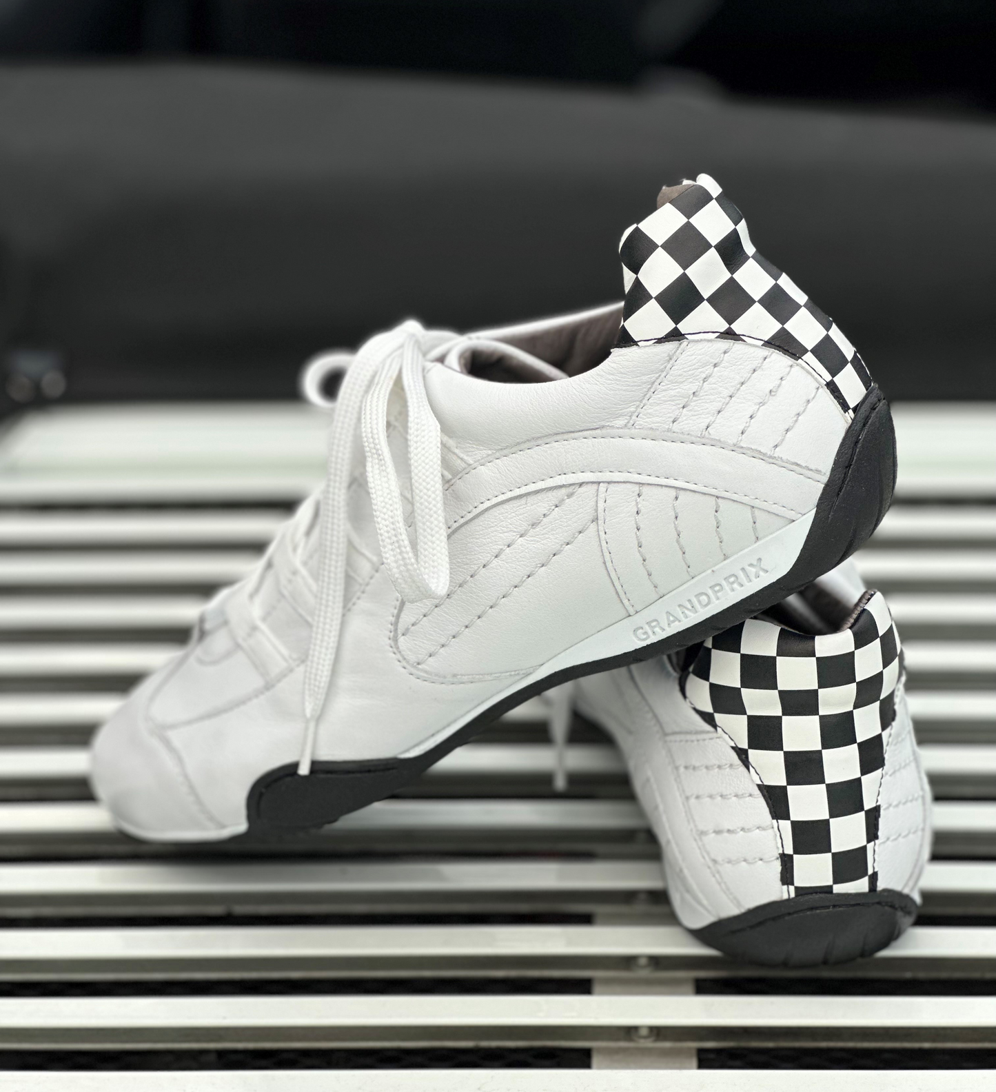 Chaussures de Conduite GPO White Black