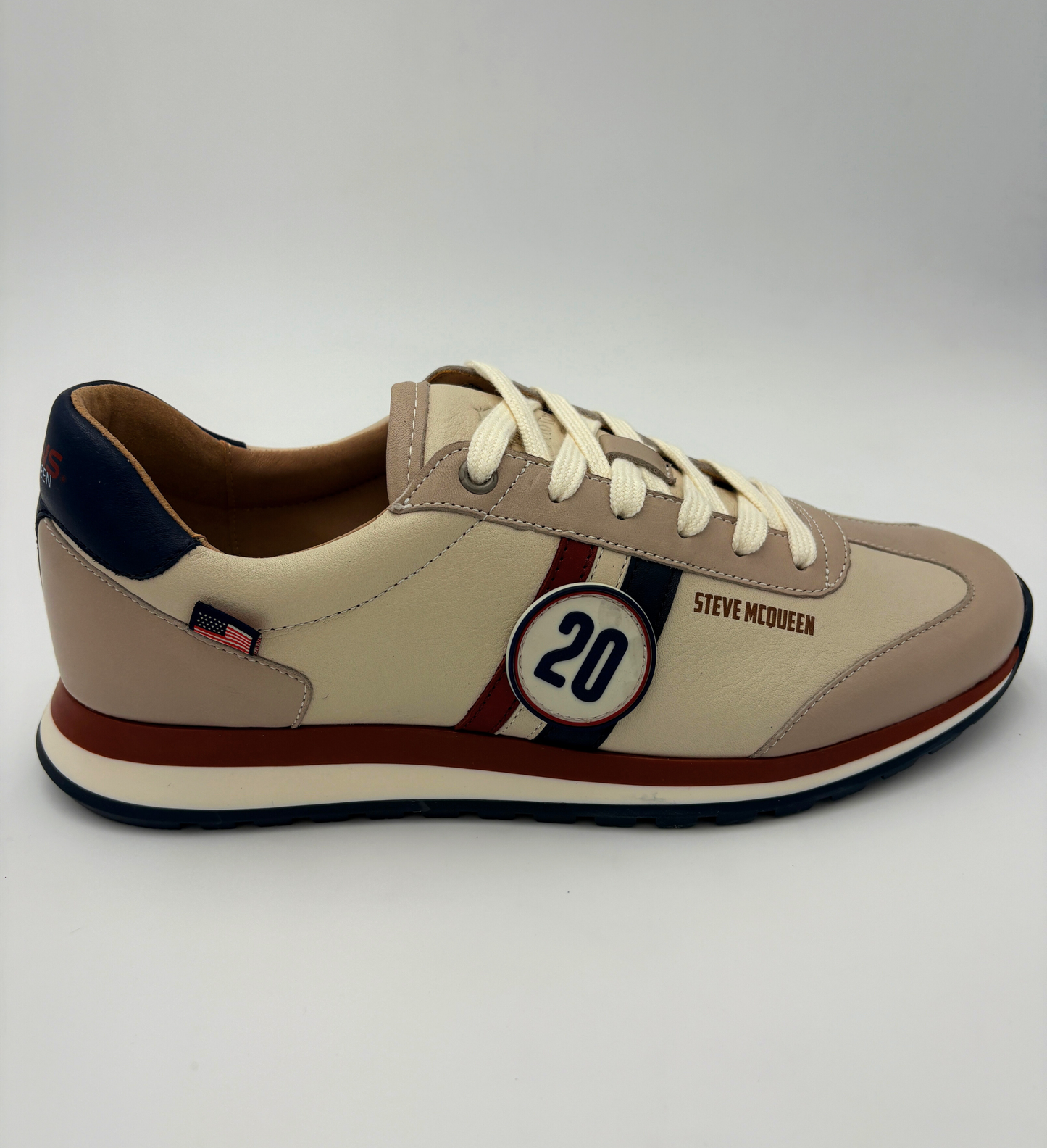 Chaussures Classic Legend Motors Steve McQueen Cool Ecru