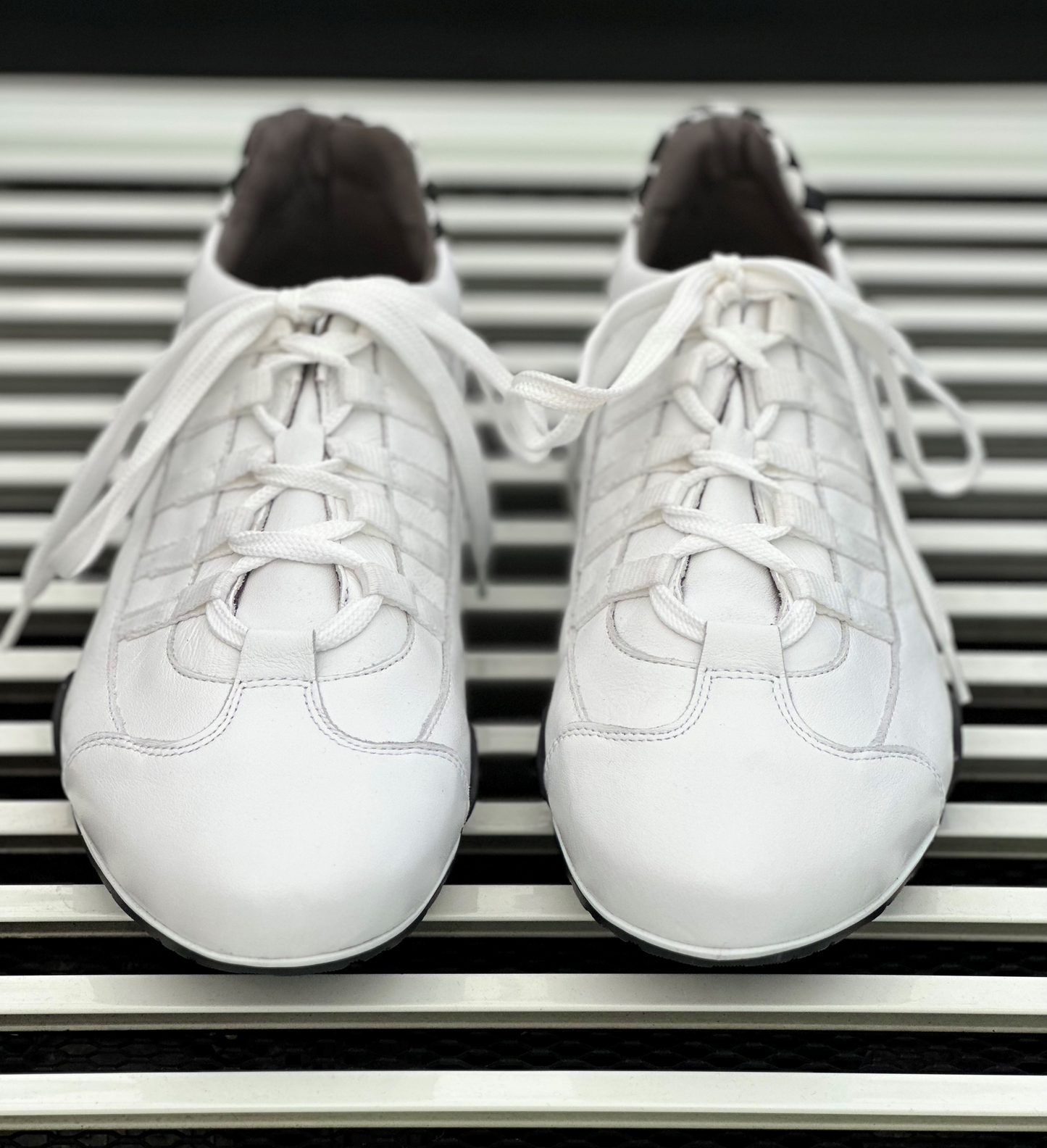 Chaussures de Conduite GPO White Black