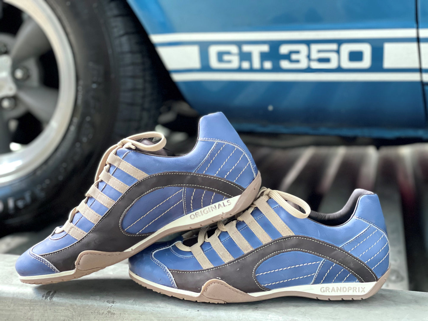 Chaussures de Conduite GPO Laguna Seca Blue