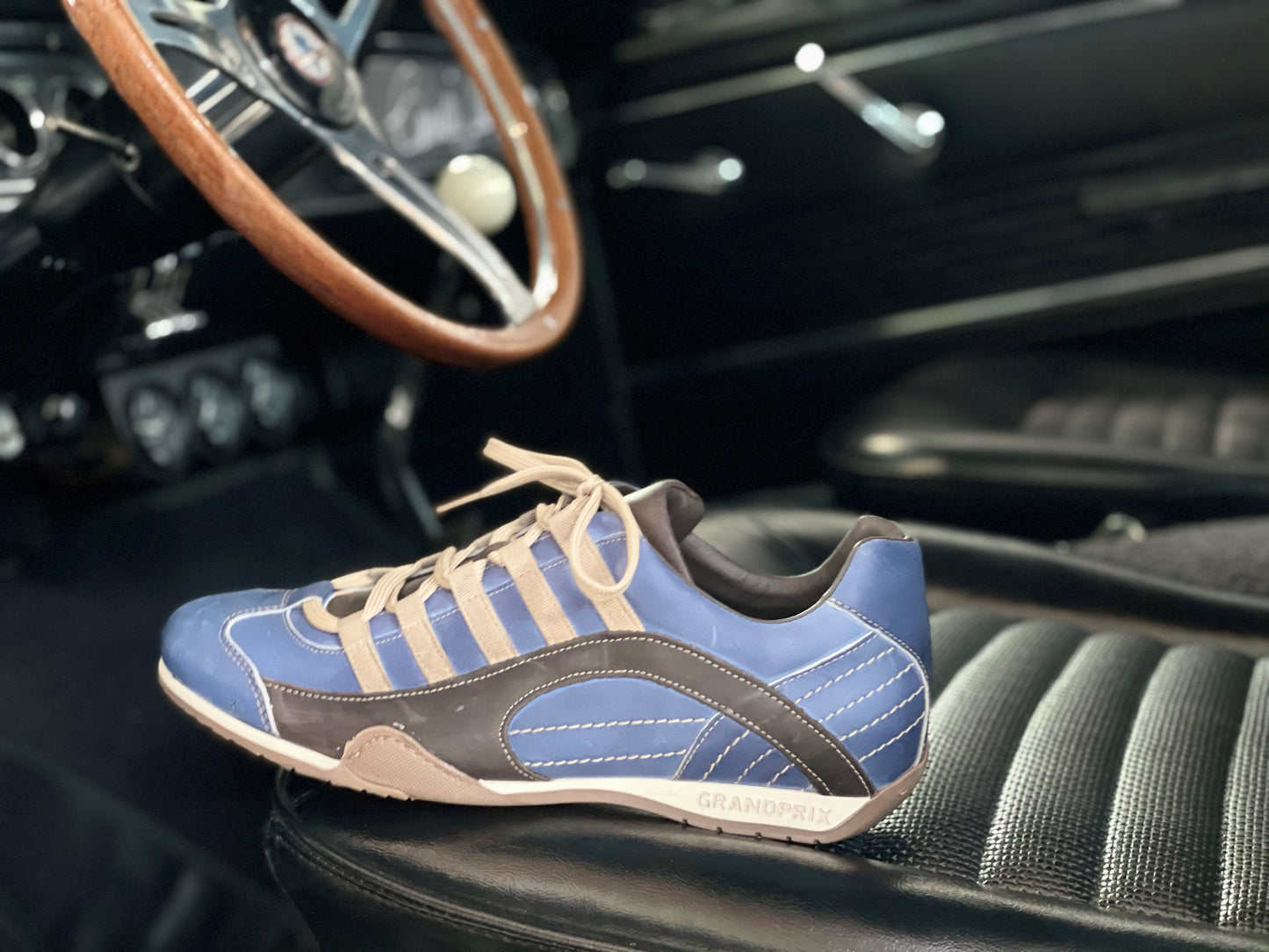 Chaussures de Conduite GPO Laguna Seca Blue