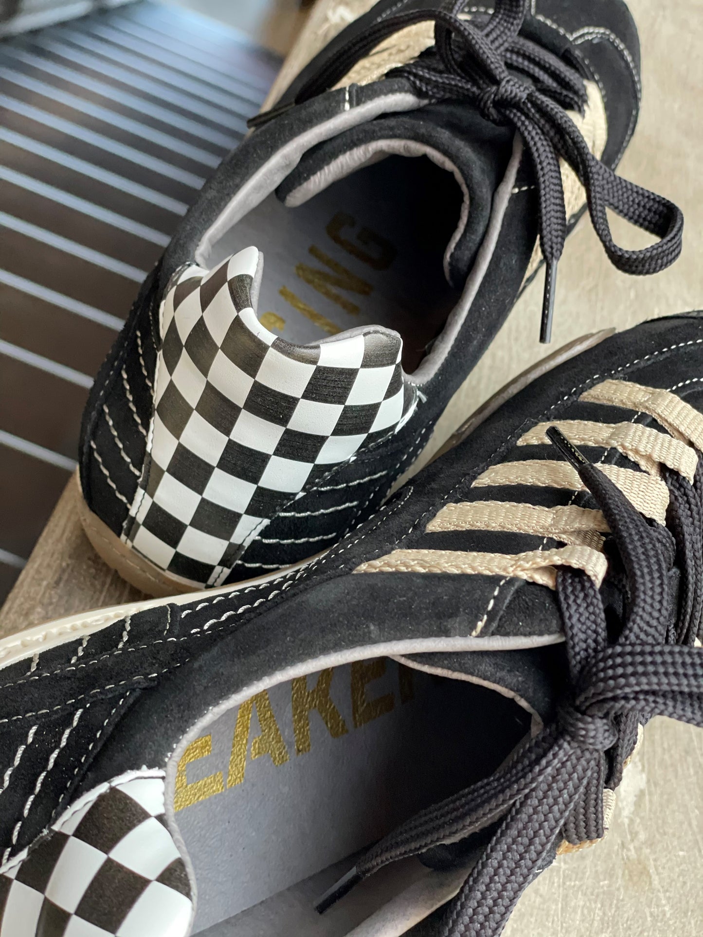 Chaussures de Conduite GPO Racing Back Gold