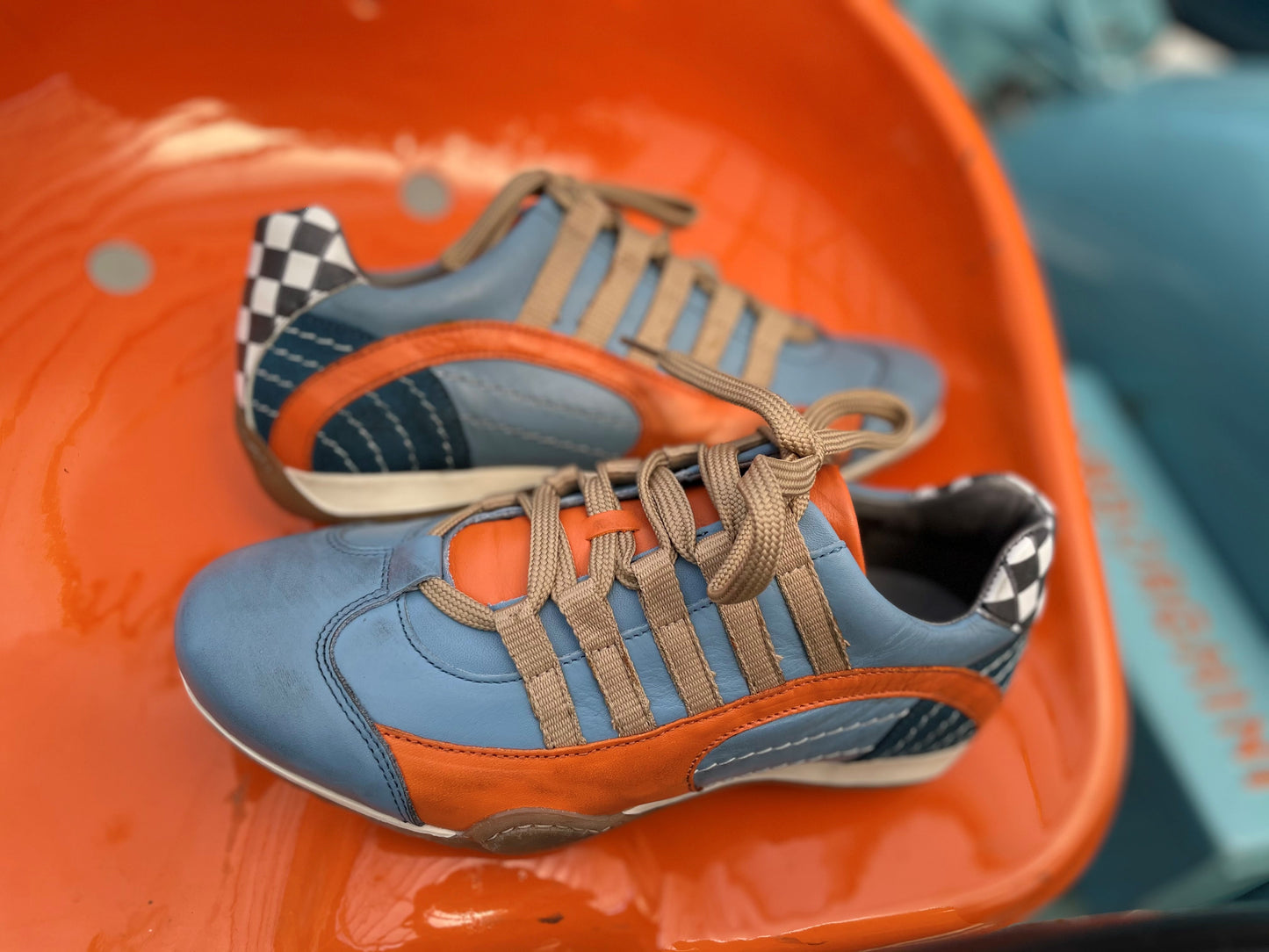 GPO Racing Ice Blue Driving Shoes