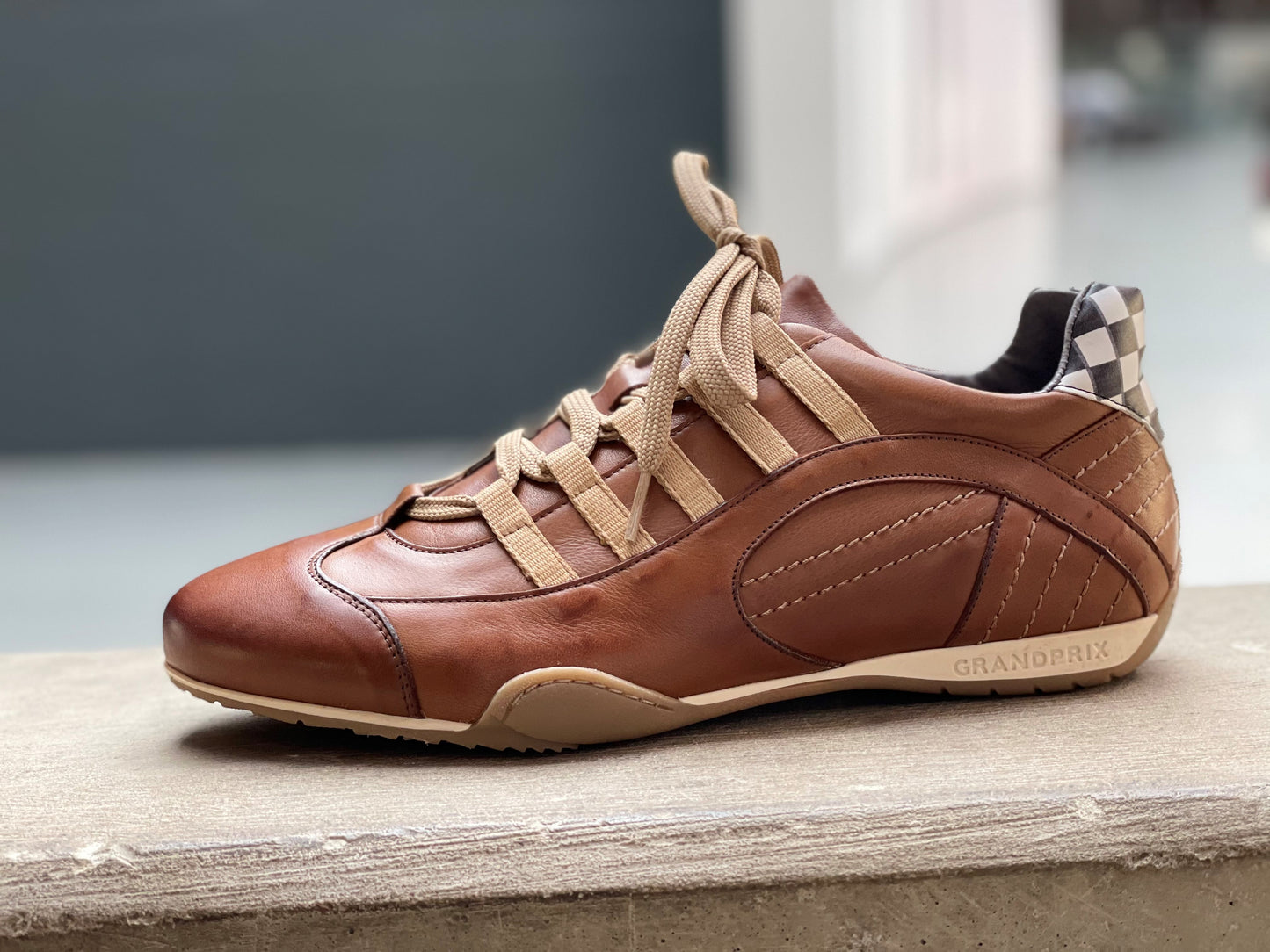 Chaussures de Conduite GPO Racing Cognac