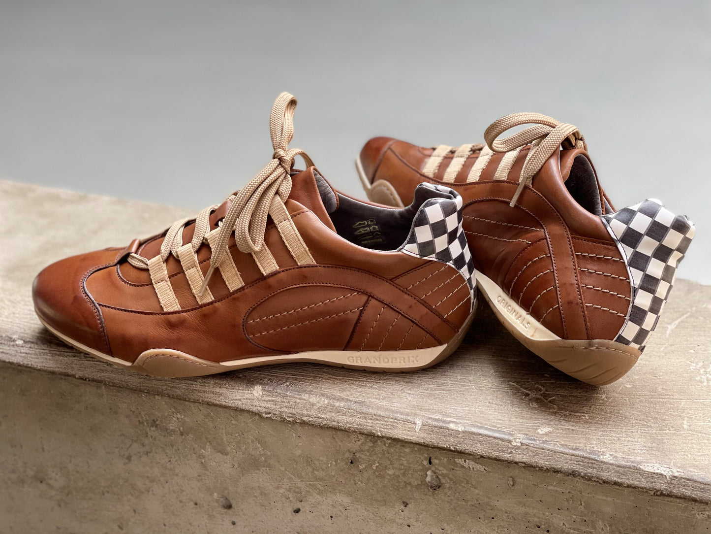 Chaussures de Conduite GPO Racing Cognac
