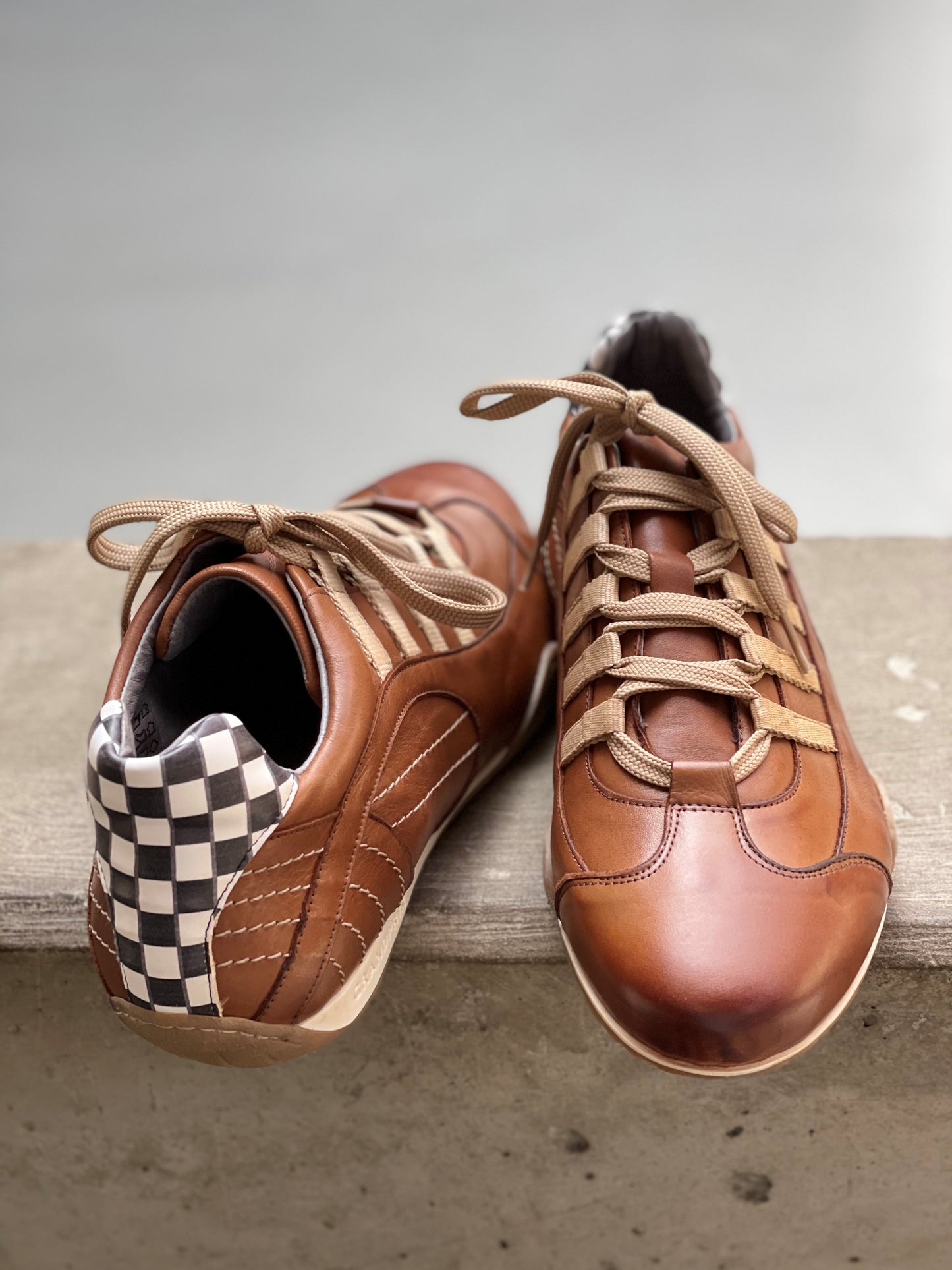 Chaussures de Conduite GPO Racing Cognac