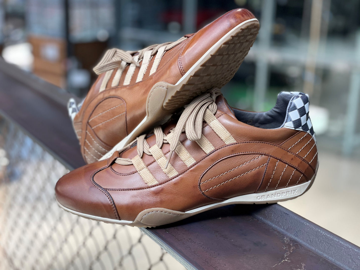 Chaussures de Conduite GPO Racing Cognac