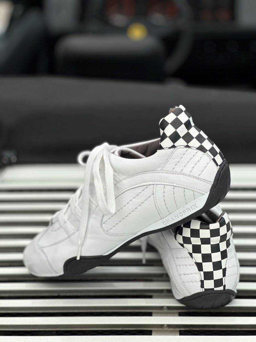 Chaussures de conduite GPO Racing White Black - Femme
