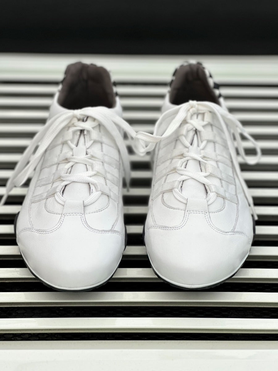 Chaussures de conduite GPO Racing White Black - Femme
