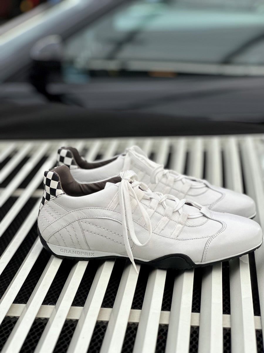 Chaussures de conduite GPO Racing White Black - Femme