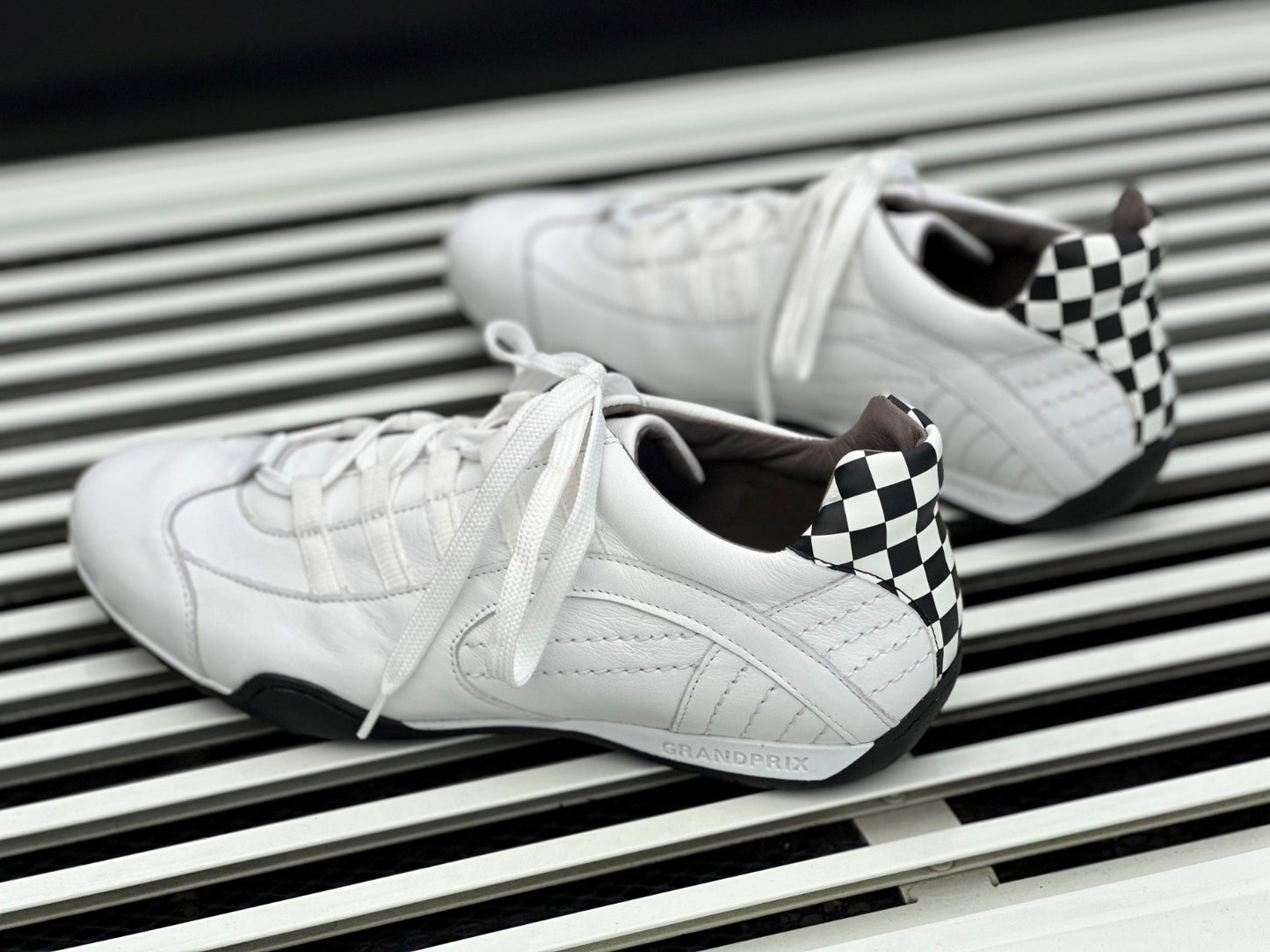 Chaussures de conduite GPO Racing White Black - Femme