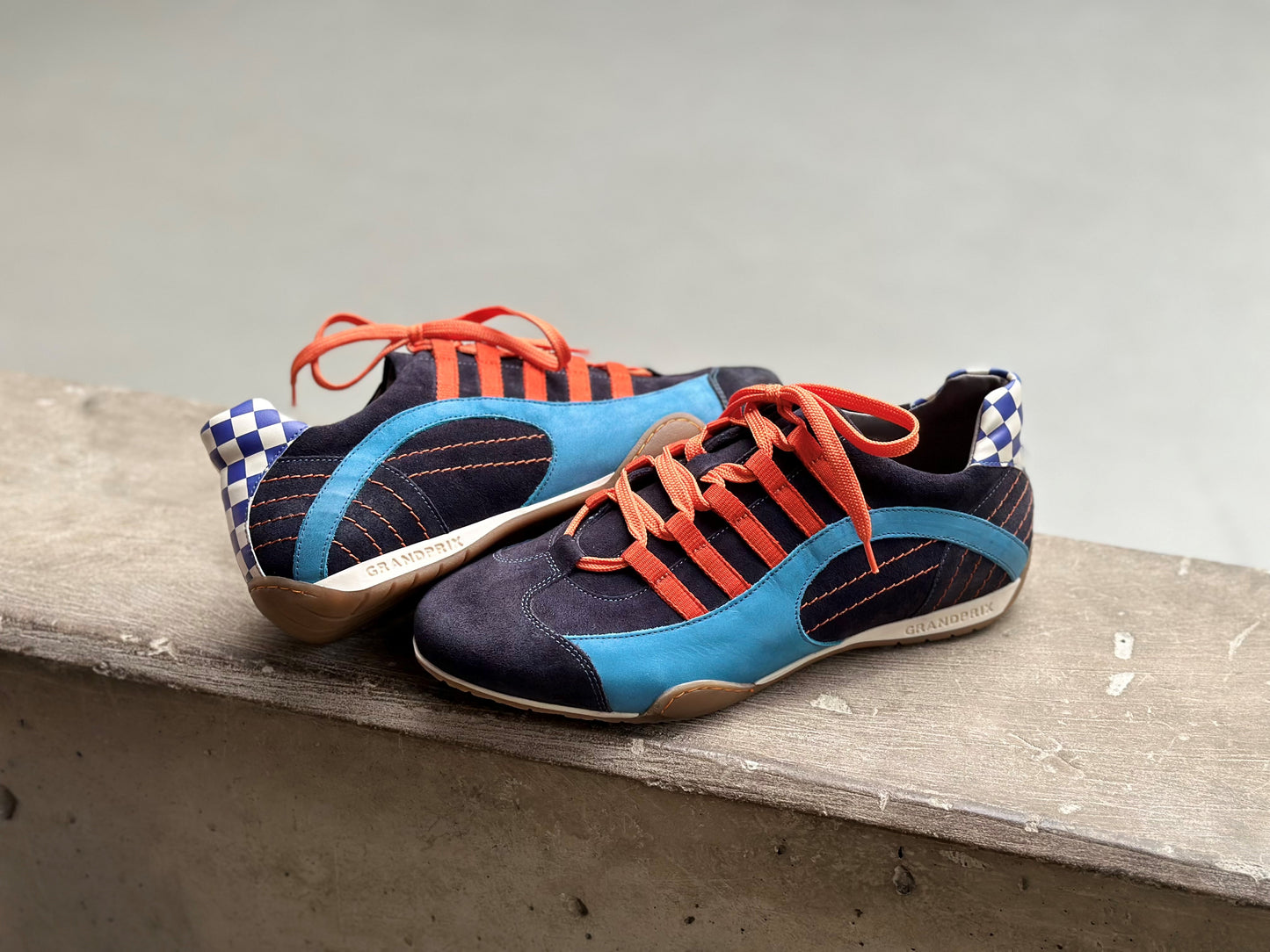 GPO Blue Suede Driving Shoes