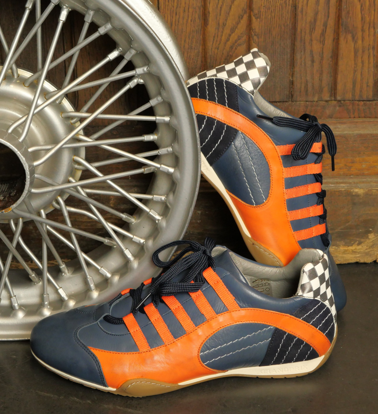 Chaussures de conduite GPO Indigo orange