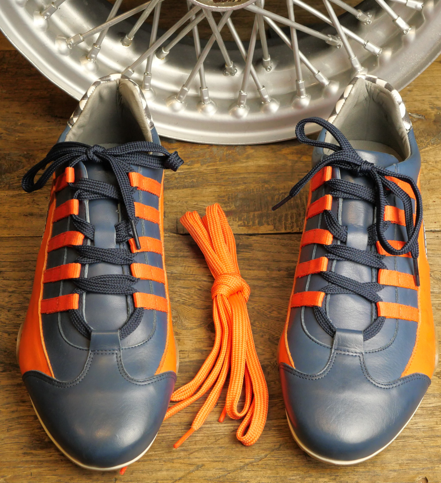 Chaussures de conduite GPO Indigo orange