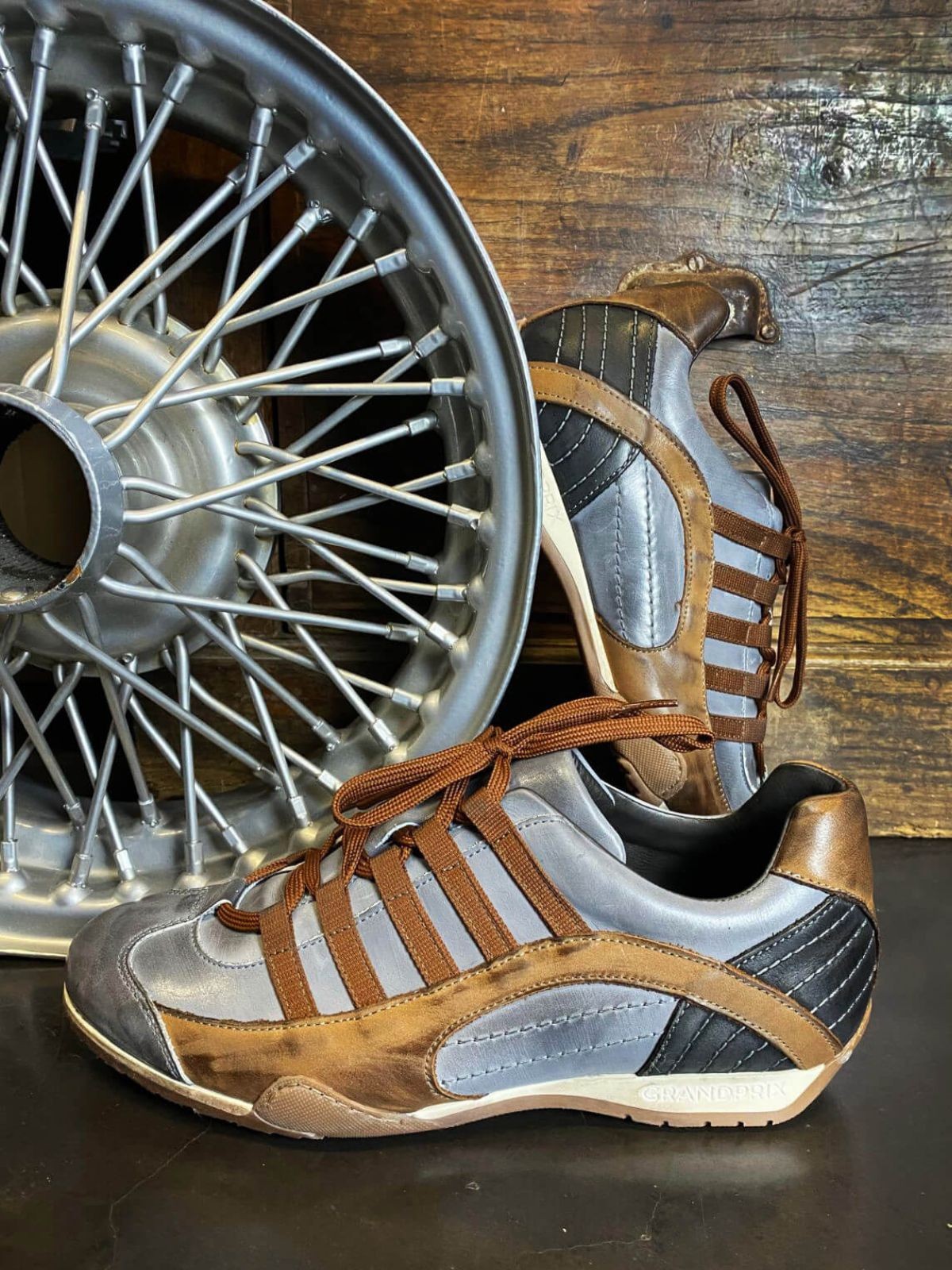 GPO Vintage Grey Driving Shoes