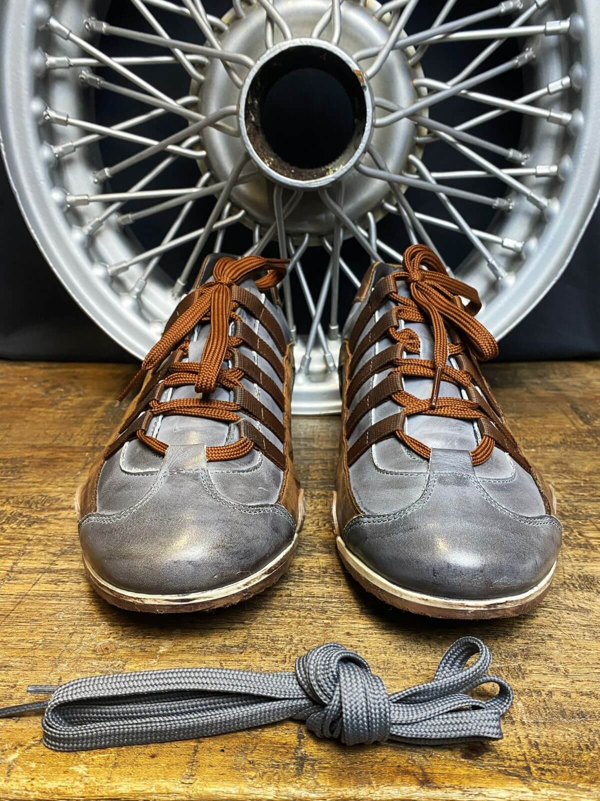 GPO Vintage Grey Driving Shoes