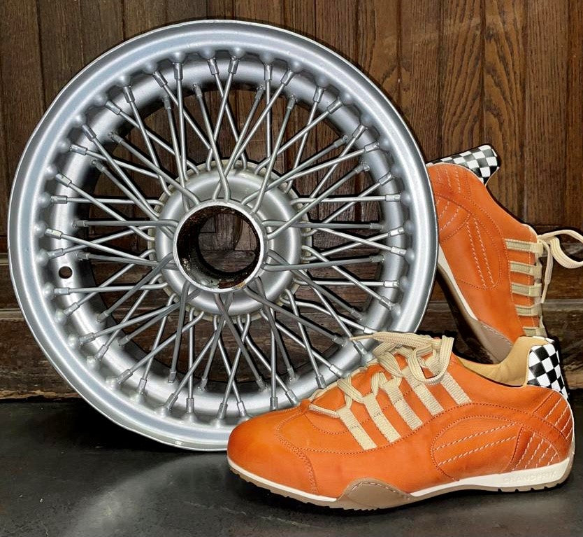 Chaussures de Conduite GPO Racing Vintage Orange