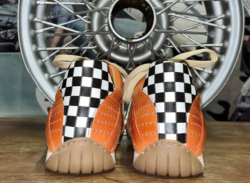 Chaussures de Conduite GPO Racing Vintage Orange