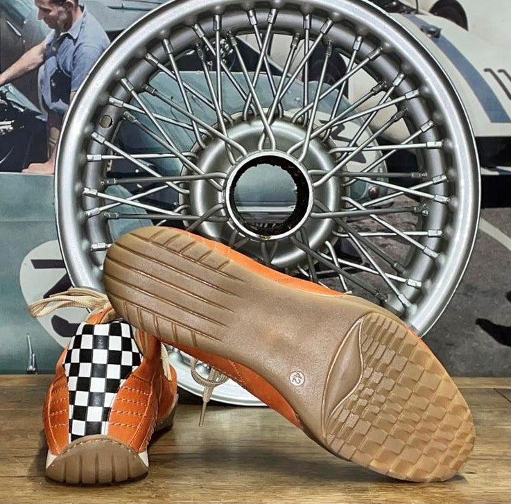 Chaussures de Conduite GPO Racing Vintage Orange