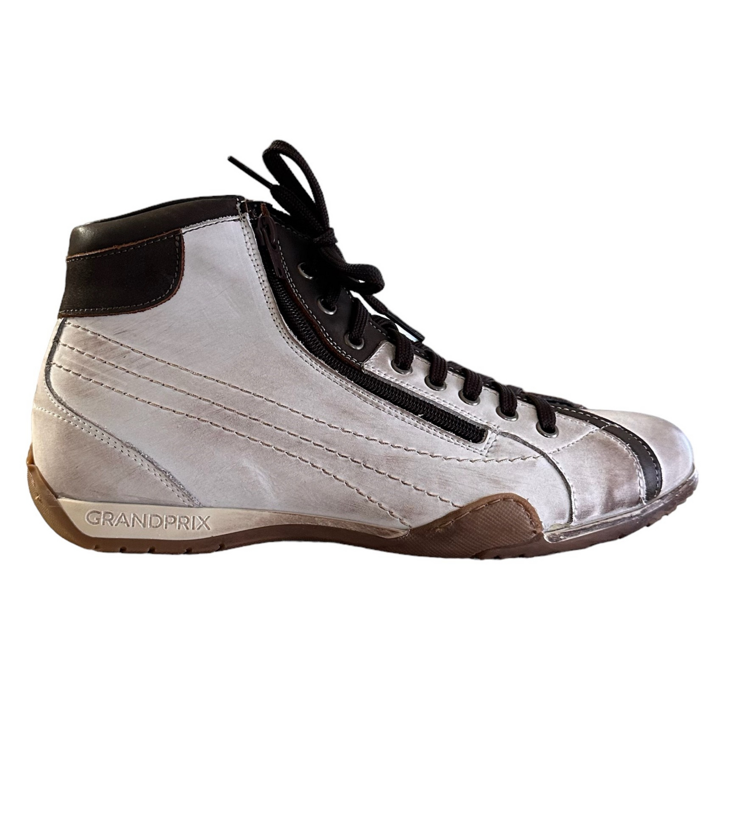 Chaussures de Conduite GPO Hi-Top Offwhite