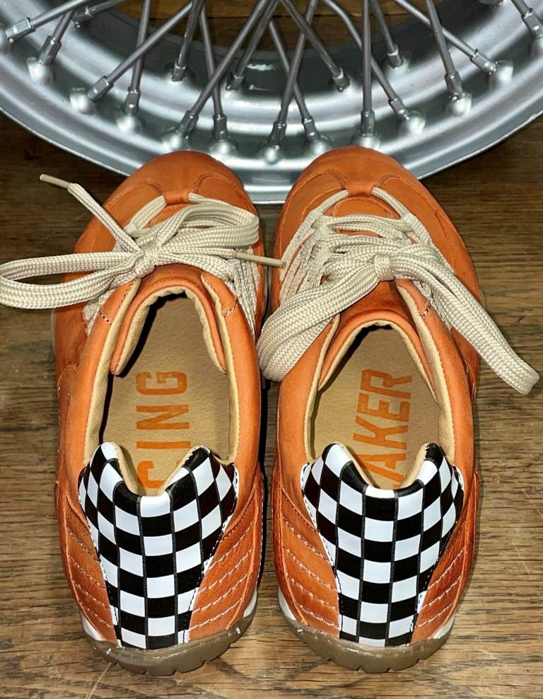Chaussures de Conduite GPO Racing Vintage Orange