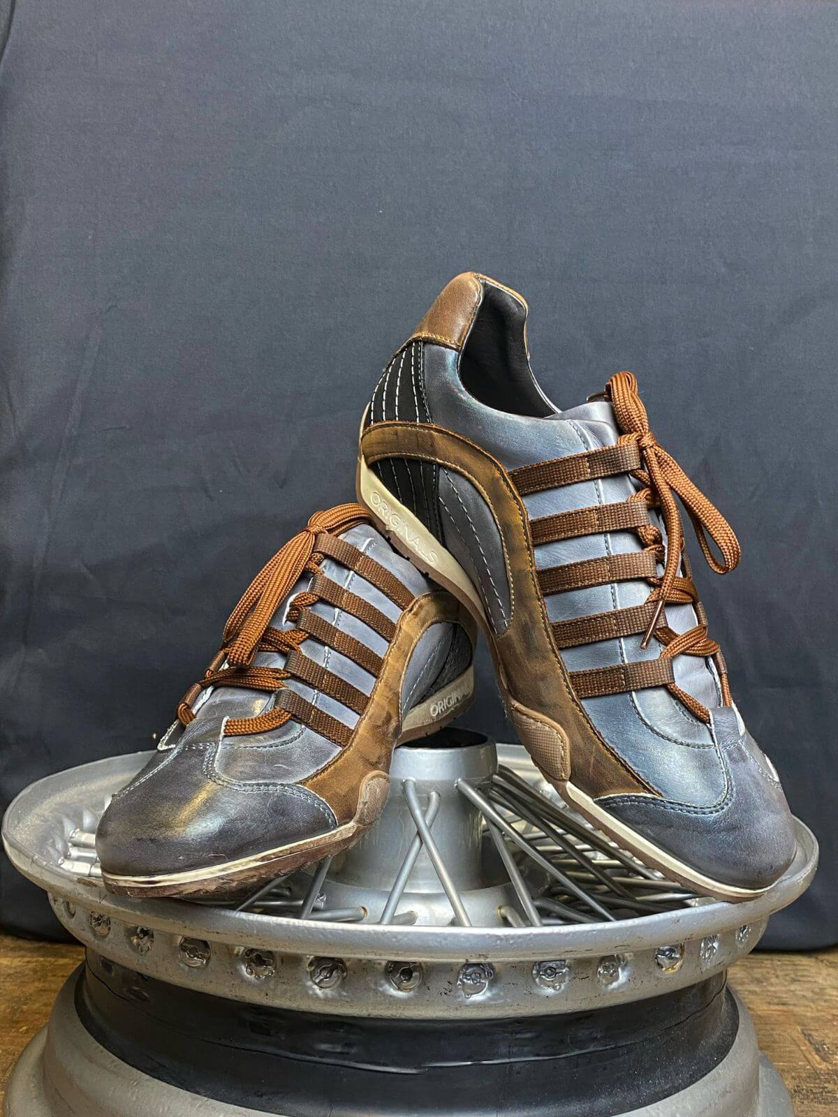 GPO Vintage Grey Driving Shoes
