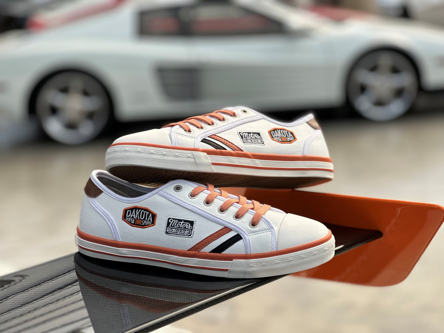 Baskets DK Motors Crème