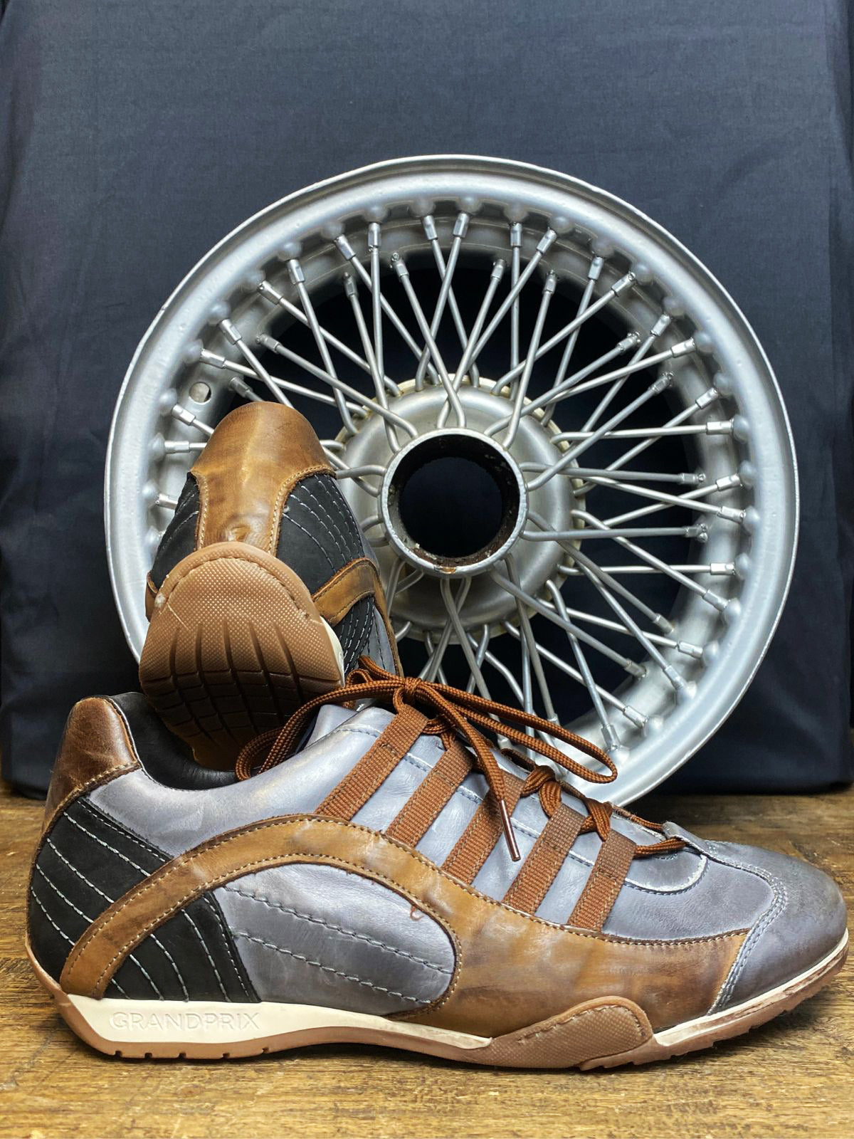 GPO Vintage Grey Driving Shoes