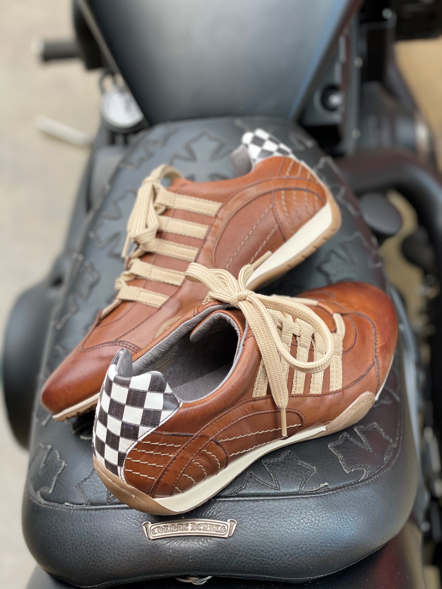 GPO Racing Cognac Driving Shoes - Women's
