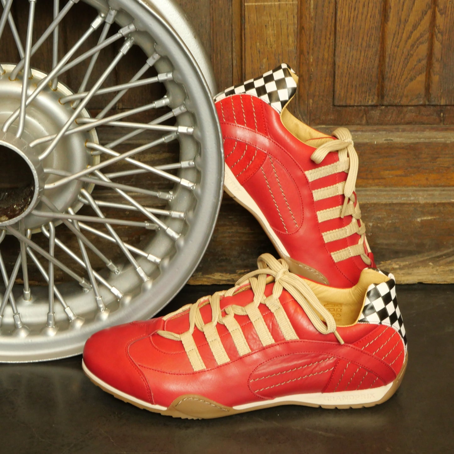Chaussures de Conduite GPO Racing Corsa Rosso