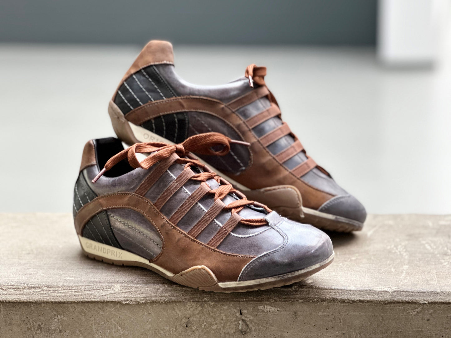 GPO Vintage Grey Driving Shoes