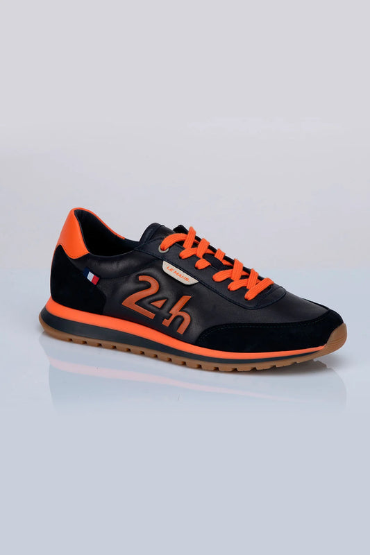 Chaussures 24H Le Mans "24H" Bleu Marine Et Orange